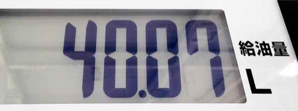 給油：40.07 L 燃費プリウスNHW20