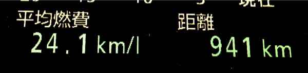 プリウスのパネル燃費24.1km/L 燃費プリウスNHW20